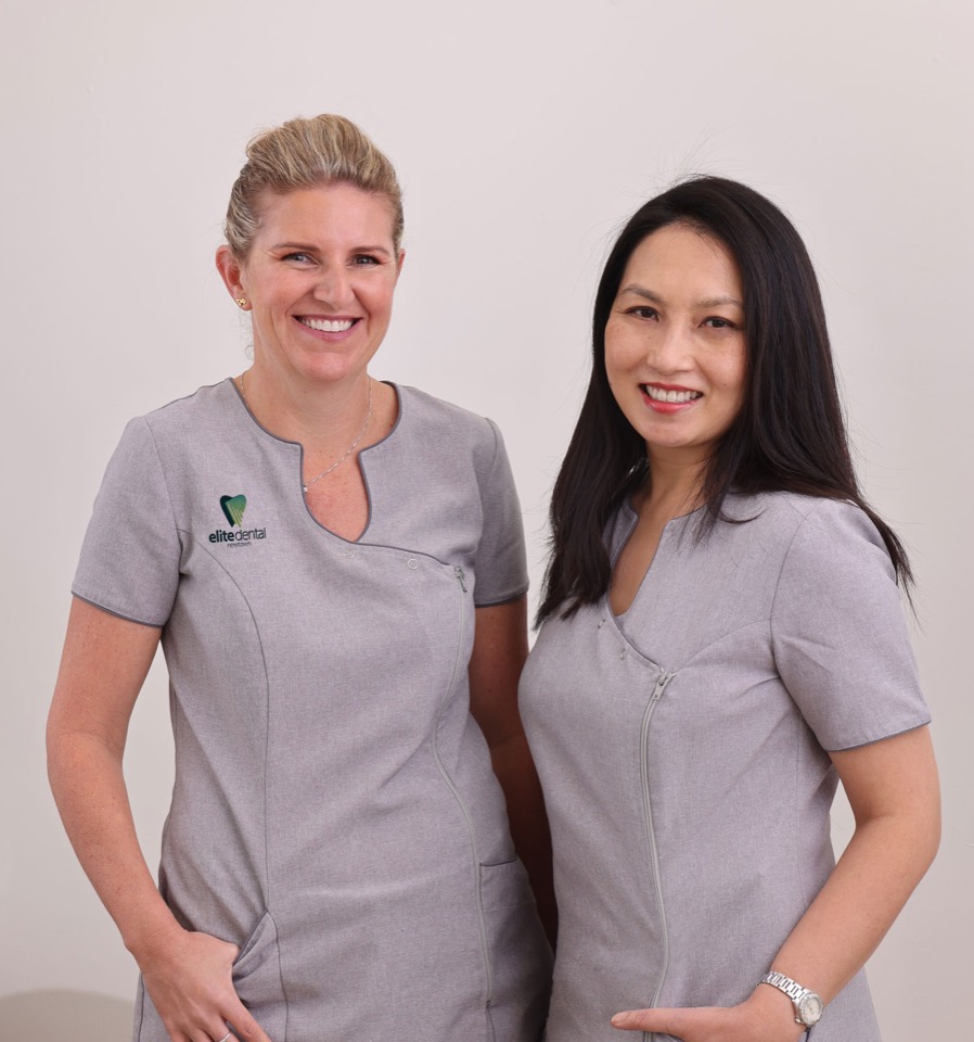 Newtown Elite Dental co-owners Kristy O’Hara and Dr Joanne Tseng